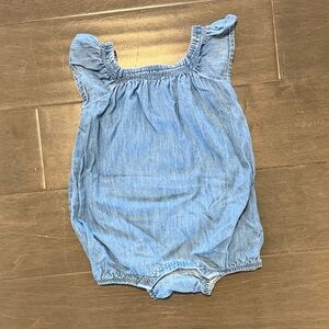 Primary Chambray Baby Romper